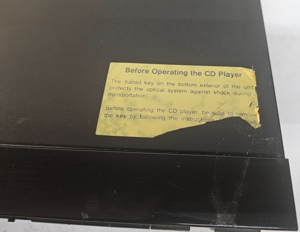 Sony CDP-C69ES 5 Disc Carousel CD Player Changer NO Remote WORKING