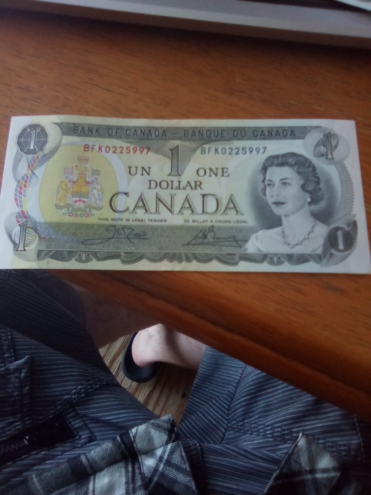 1973 Canadian $1 Dollar Bill