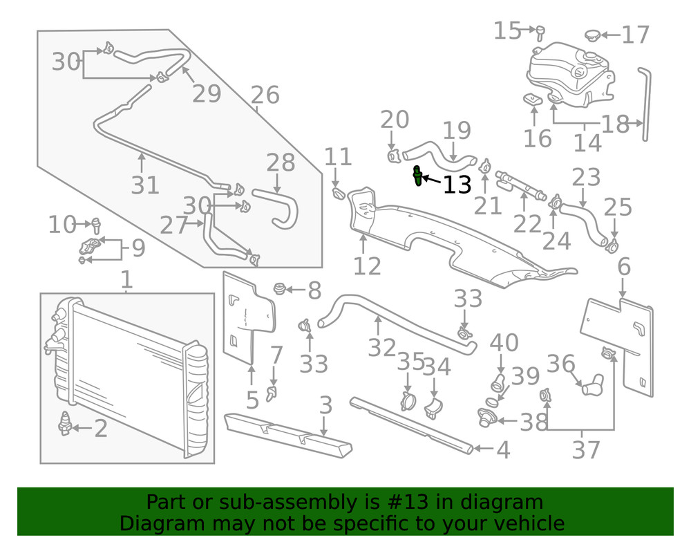 Genuine GM Sight Shield Retainer 25695687
