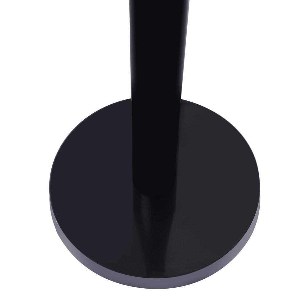 4Pcs Crowd Control Barrier Queue Poles Black Retractable Belt Stanchion Posts