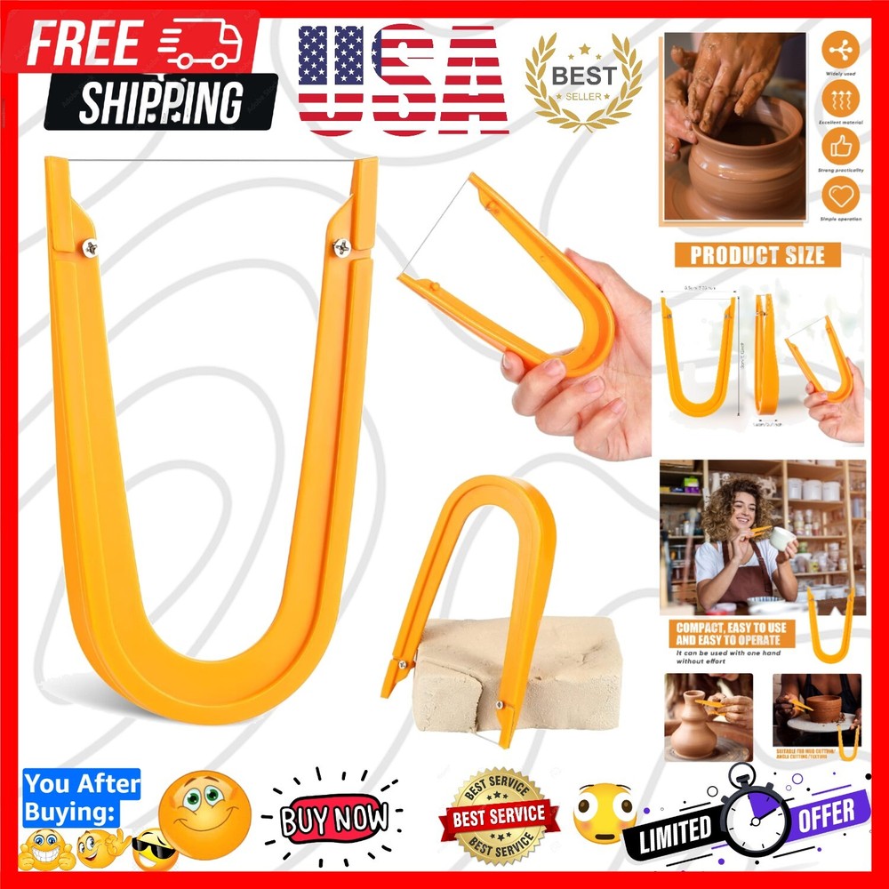 Lightweight 5.12" Ceramic Cutting Tool for Pottery Artists – Durable & Reliable