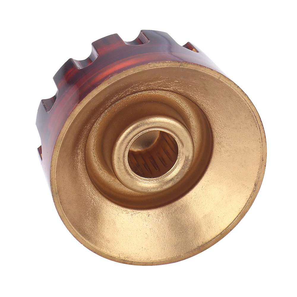 4Pcs Amber Knurled Guitar Knobs Volume Tone Speed Control Knobs for guitar bass