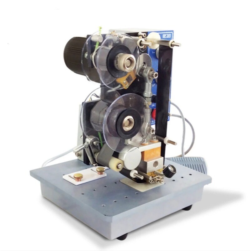 220V Semi Auto Hot Stamp Machine HP-241B Electric Ribbon Auto Coding Machine