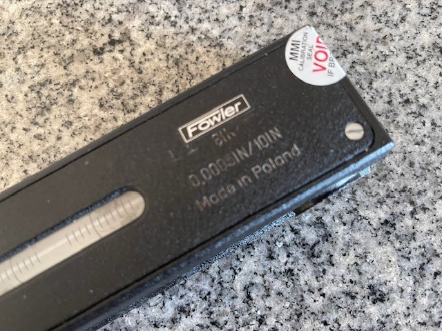 Fowler LEVEL VIN 8” 0.0005'' / 10'' Precision Level