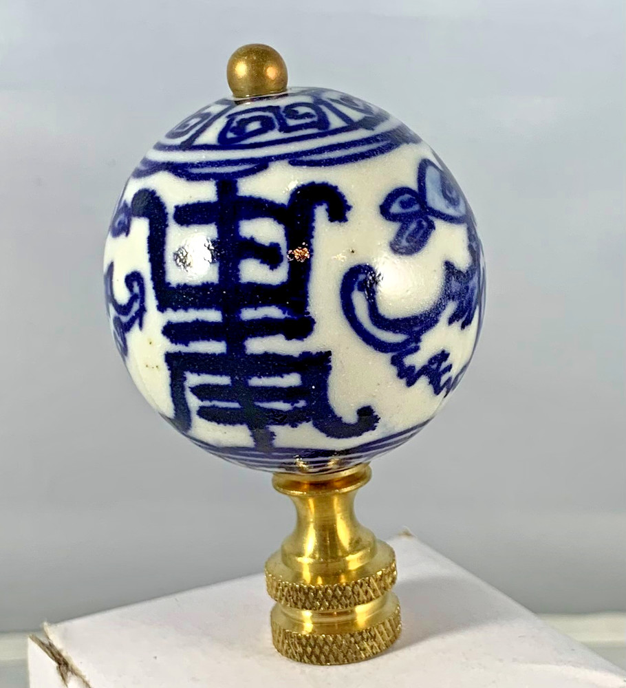 PROSPERITY BLUE AND WHITE FINIAL