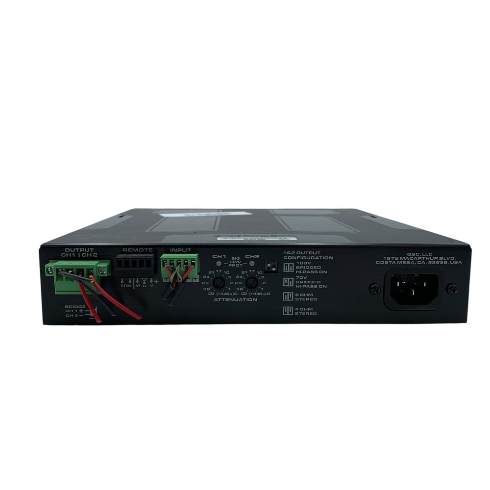 QSC SPA2-200 2-Channel Amplifier 200 Watts