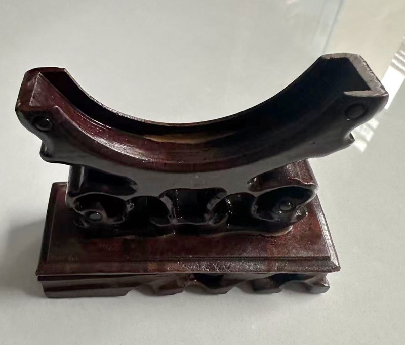Handcrafted wooden bracelet stand bracket