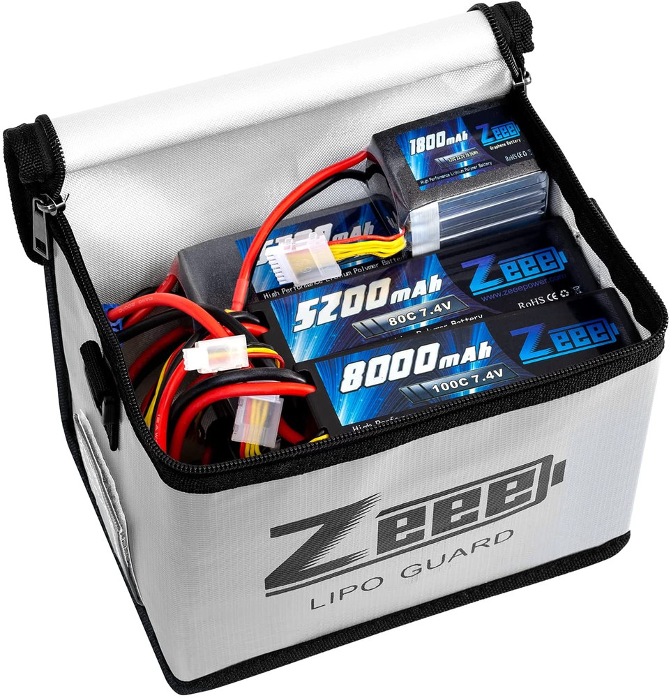RC LiPo Battery Safe Bag Fireproof Explosion Proof Charging Storage