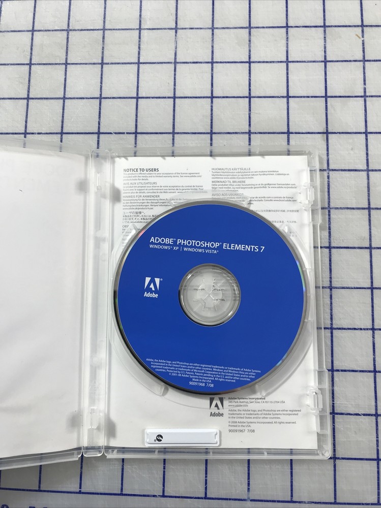 Adobe Photoshop Elements 7 (PC, 2008)