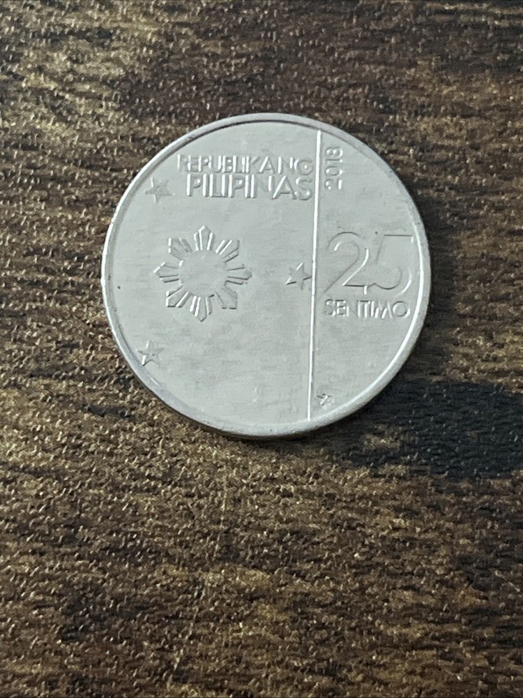 2018 Philippines 25 Sentimo Actual Coin TK8410*