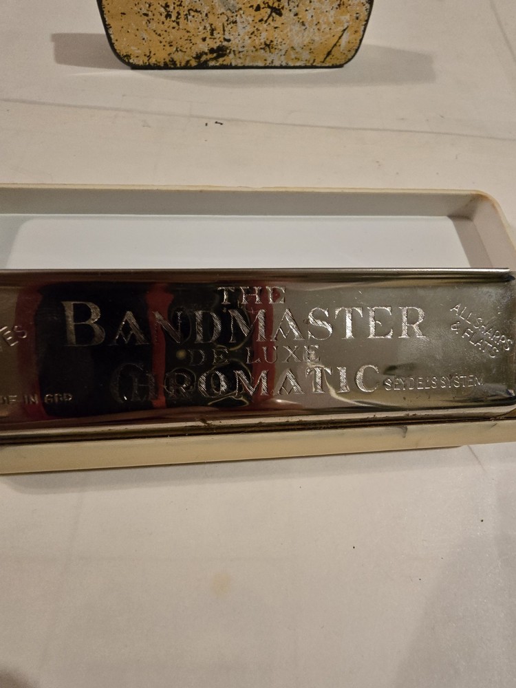 Vintage The Bandmaster Deluxe Gromatic And Violin King Harmonica