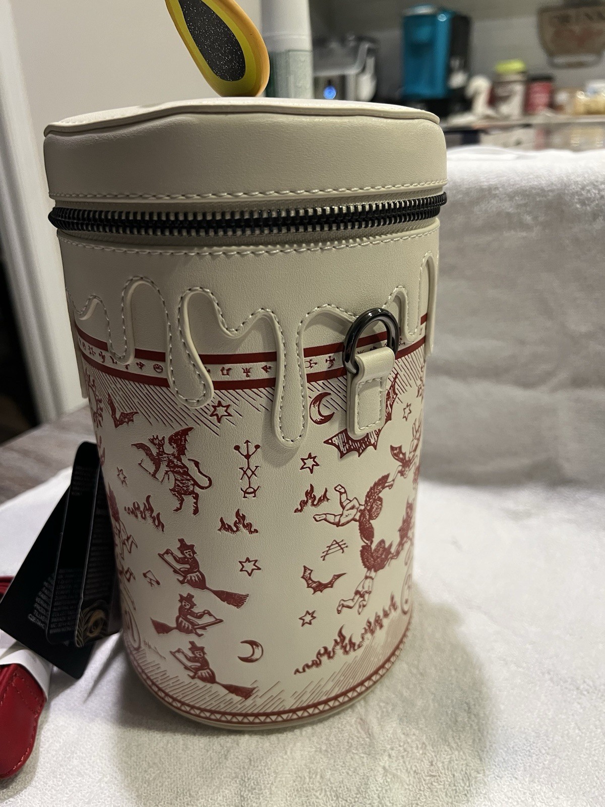 Hocus Pocus Black Flame Glow Candle Crossbody Bag