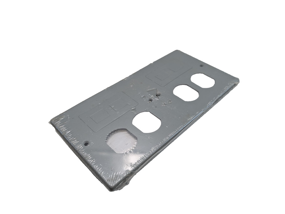 WIREMOLD G4047-2BBFF 4047 Series Faceplate Gray