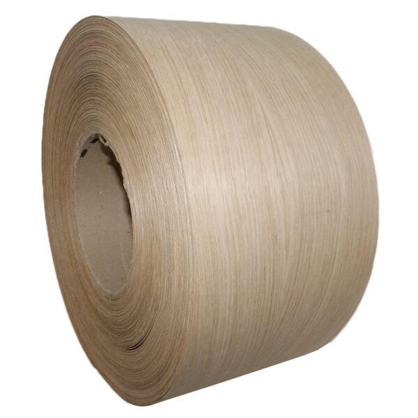 White Oak 10" x 120'' Roll Preglued Wood Veneer Edgebanding, Iron on Hot Melt.