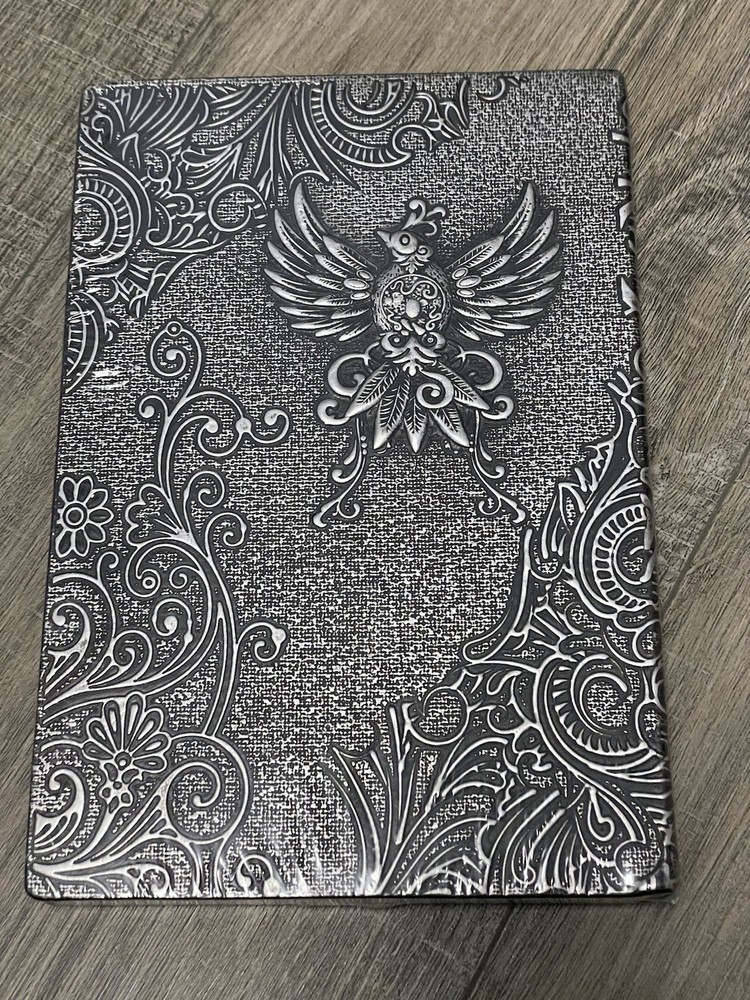 Phoenix 3D Notebook Journal 100 Pages Silver New