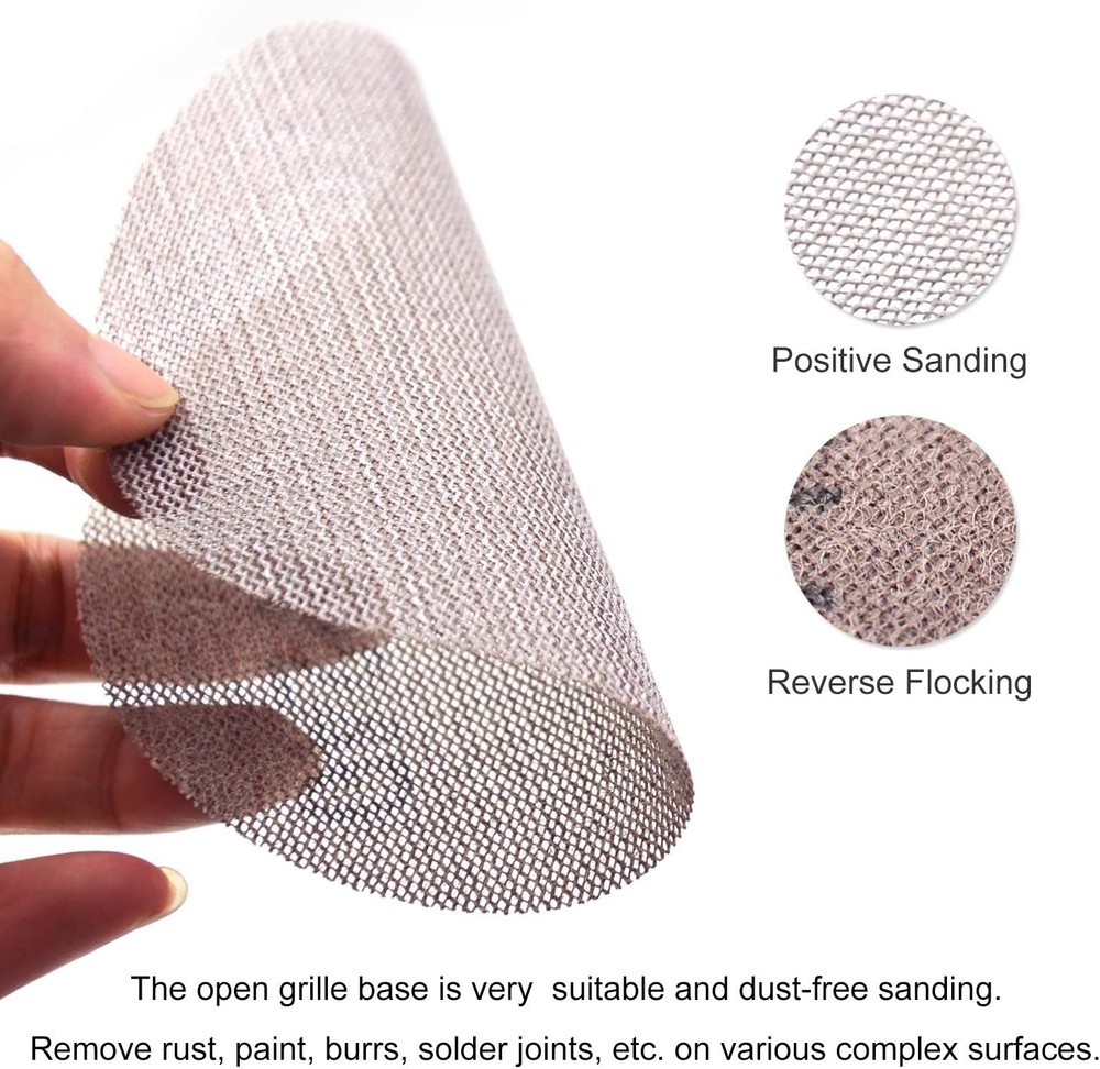 25Pcs Sanding Discs Hook&Loop Abrasive Dust Free Anti-Blocking Sharp Grinding