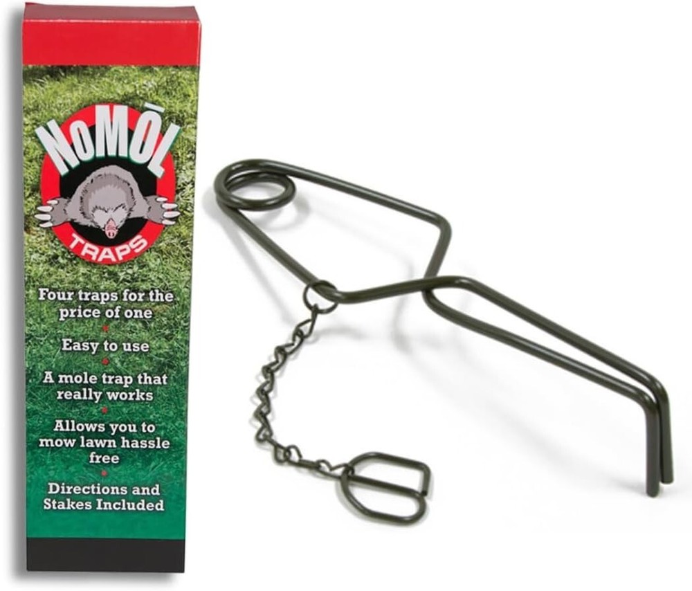 4 Count NoMol Underground Spring Traps – Lethal Pest Control for Gardens