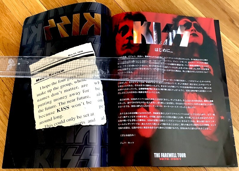 KISS Farewell Tour 1973 - 2001 Concert Program Book - USA Seller