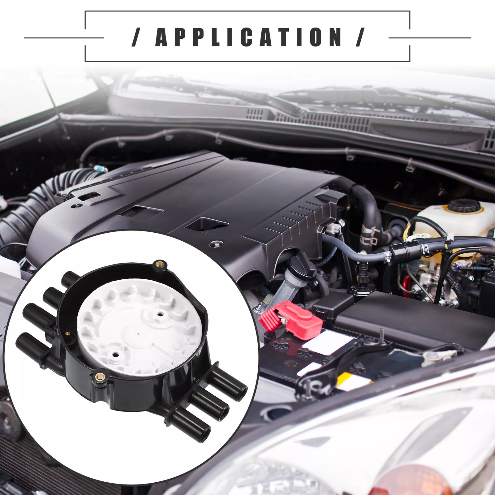 10452458 10452457 Brass Terminals Distributor Cap and Rotor Kit for Chevrolet V6