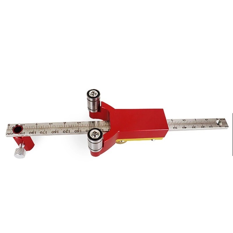 Woodworking DIY Drawing Straight Line Arc Measuring Height Triple Multi-function