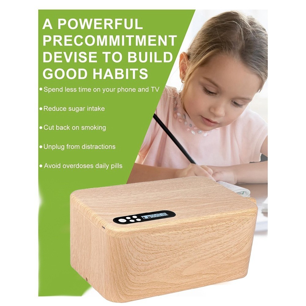 Timed Lock Box - Perfect Solution to Secure Phones and Reduce Screen Time P7F3