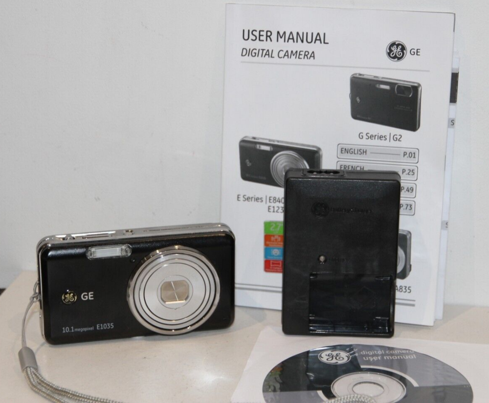 GE E1035 Compact Digital Camera 10.1MP. Tested Free Warranty.