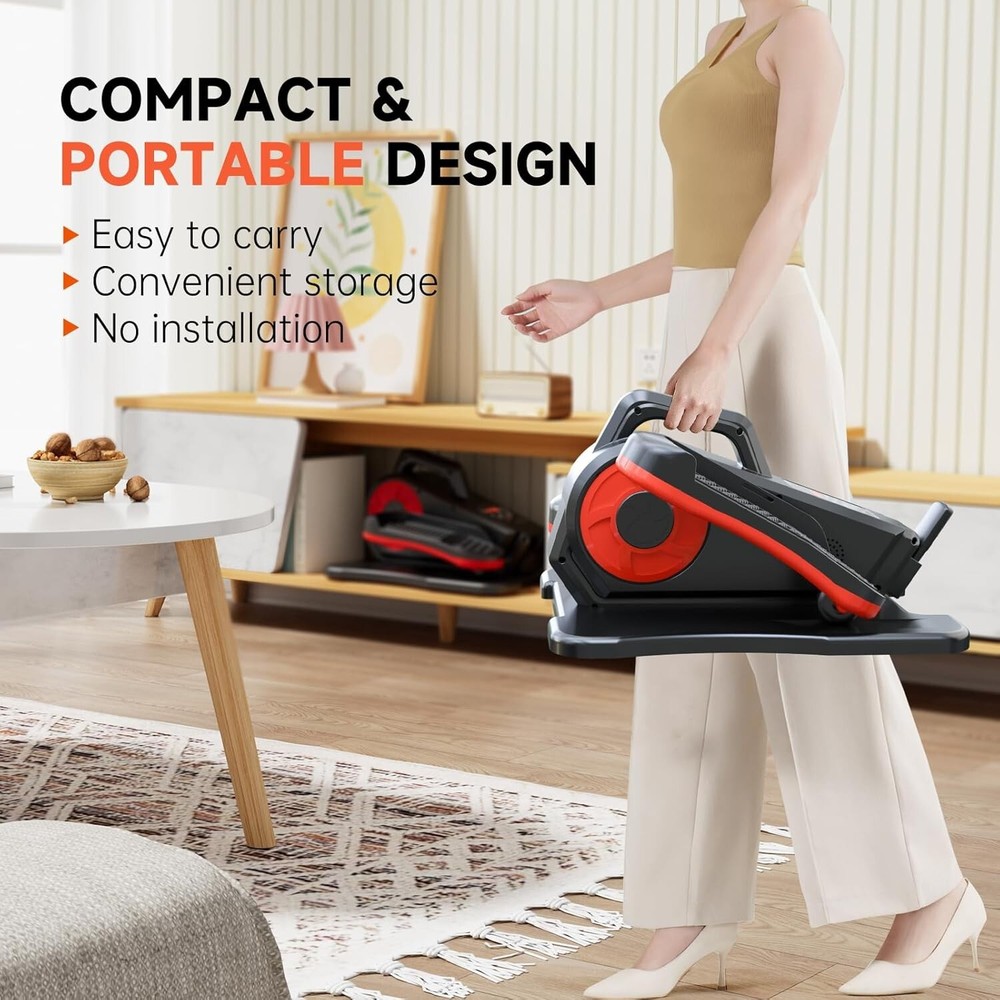 Elliptical Under Desk Ellipse Electric Machine Leg Exerciser Fully Assembled LCD