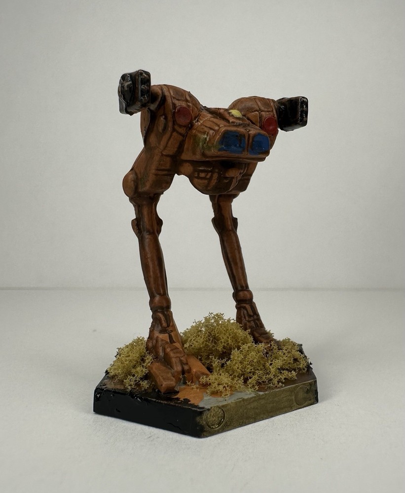 Battletech Locust Figure / Amateur Painted / Plastic / Flocking