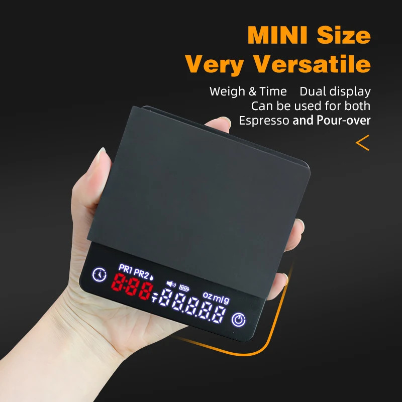AliKisscafe Espresso Digital Scale With Timer Usb 3kg Electronic Precision Porta