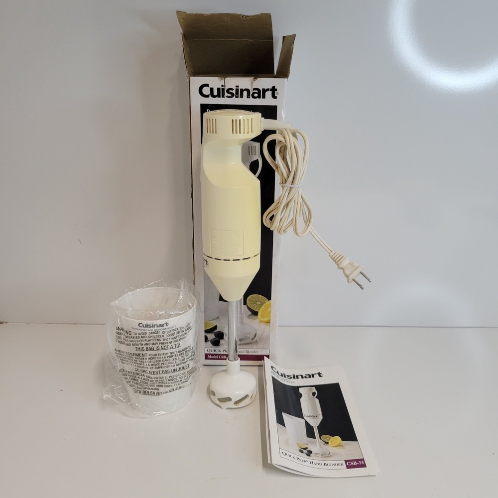 Cuisinart Quick Prep Hand Blender CSB-33 2 Speed Control White