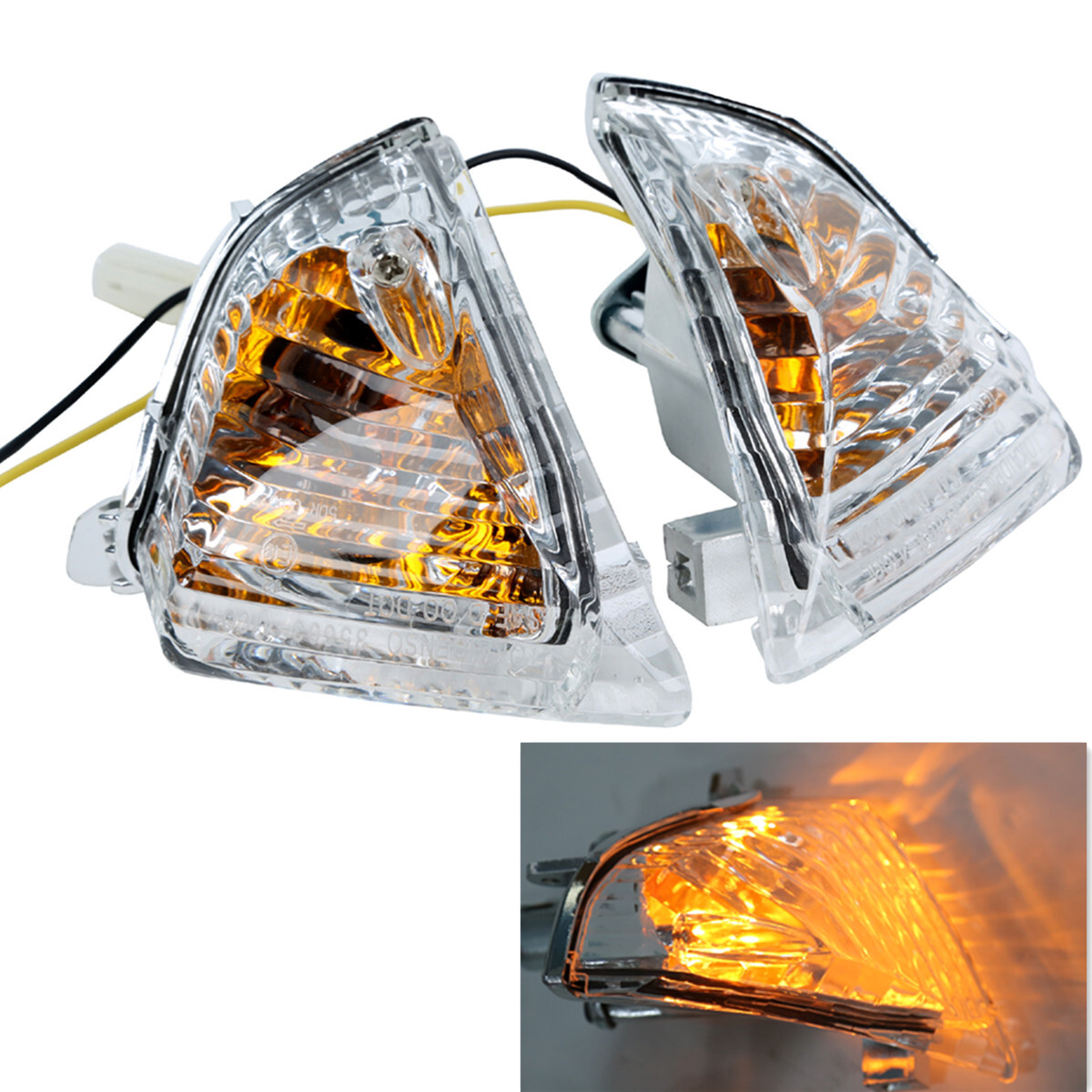 Rear Clear Turn Signal Light Fit For Suzuki GSXR600 GSXR750 06-07 GSXR1000 05-06