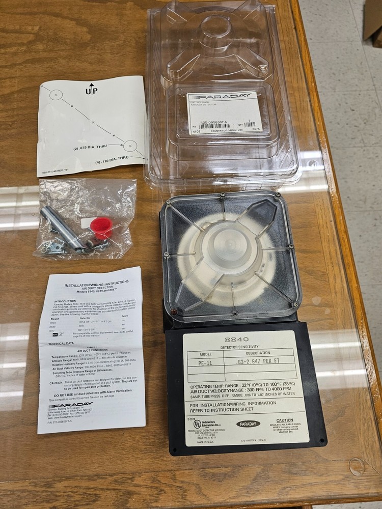 Faraday 8840 Duct Detector Housing