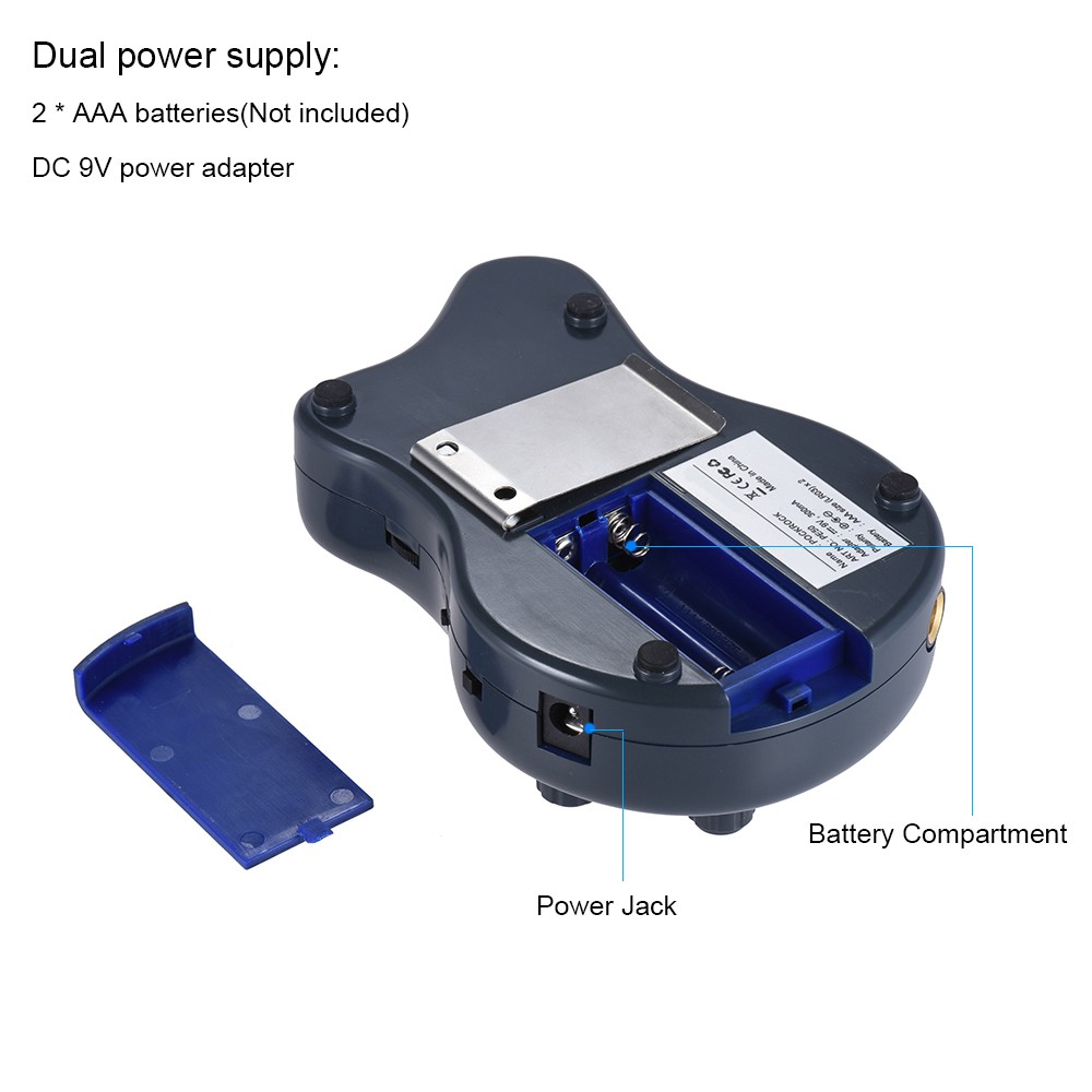 PockRock Guitar Multi-effects Processor Effect Pedal 15 Effect Types LCD Display