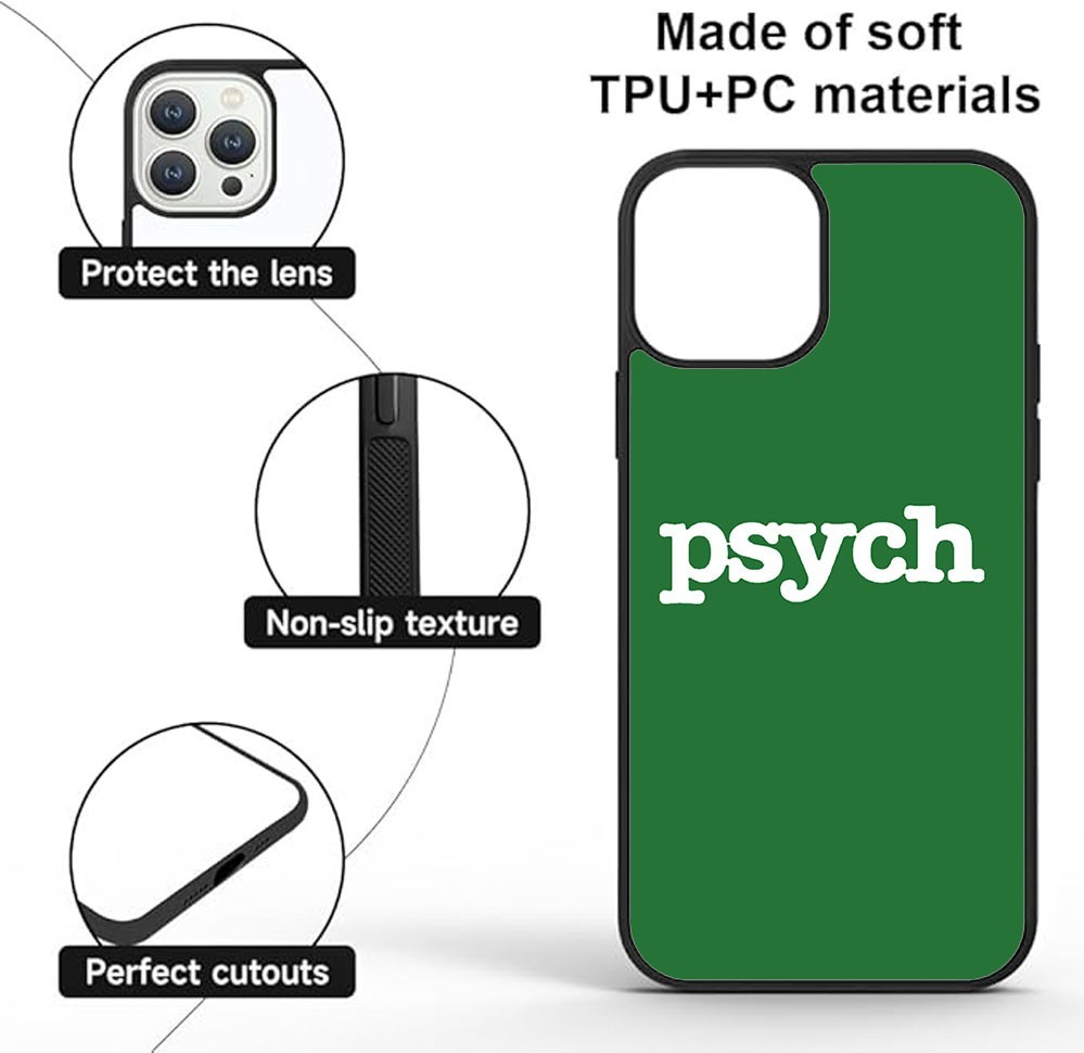Psych Logo Premium Soft Rubber iPhone Case