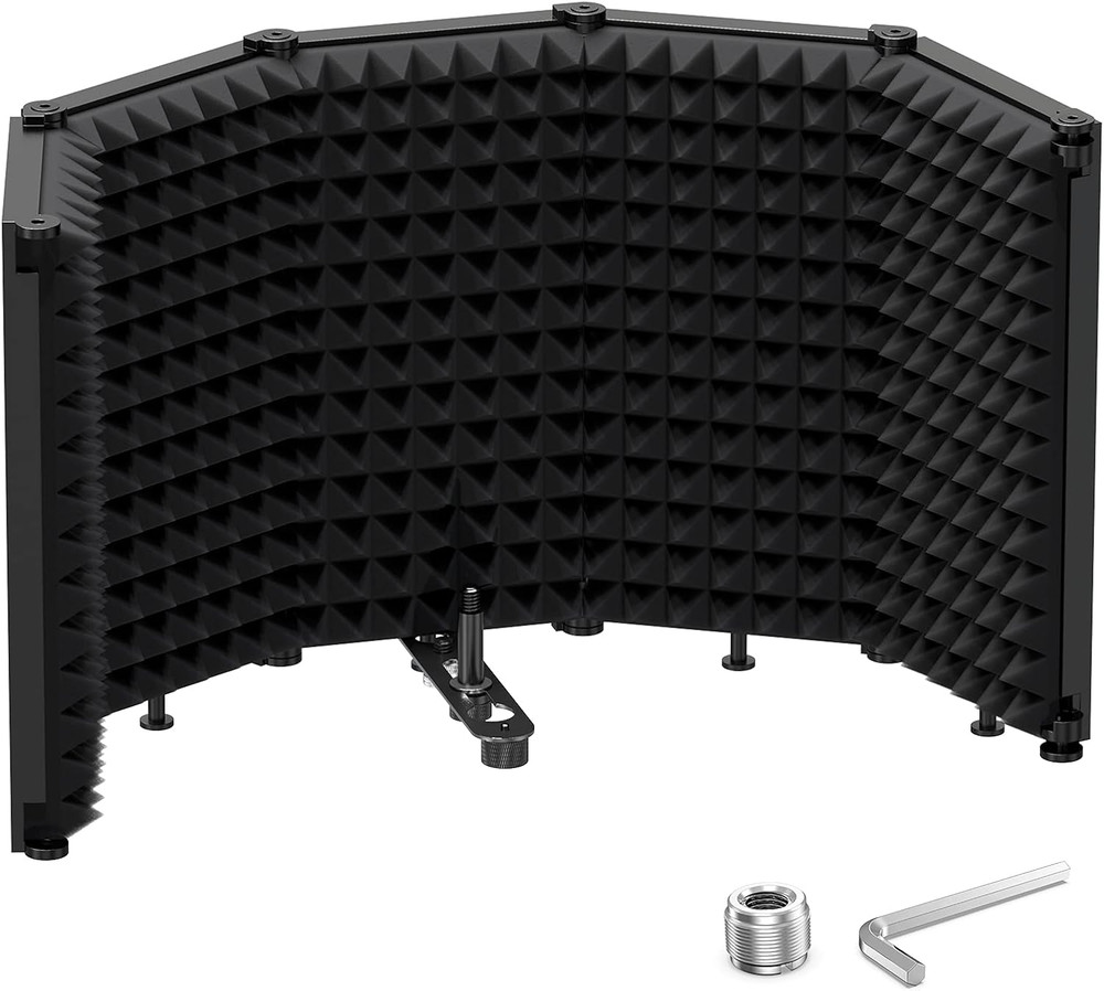 Microphone Insulation Sound Insulation Sound Shield Isolation, 5 Sides Microphon