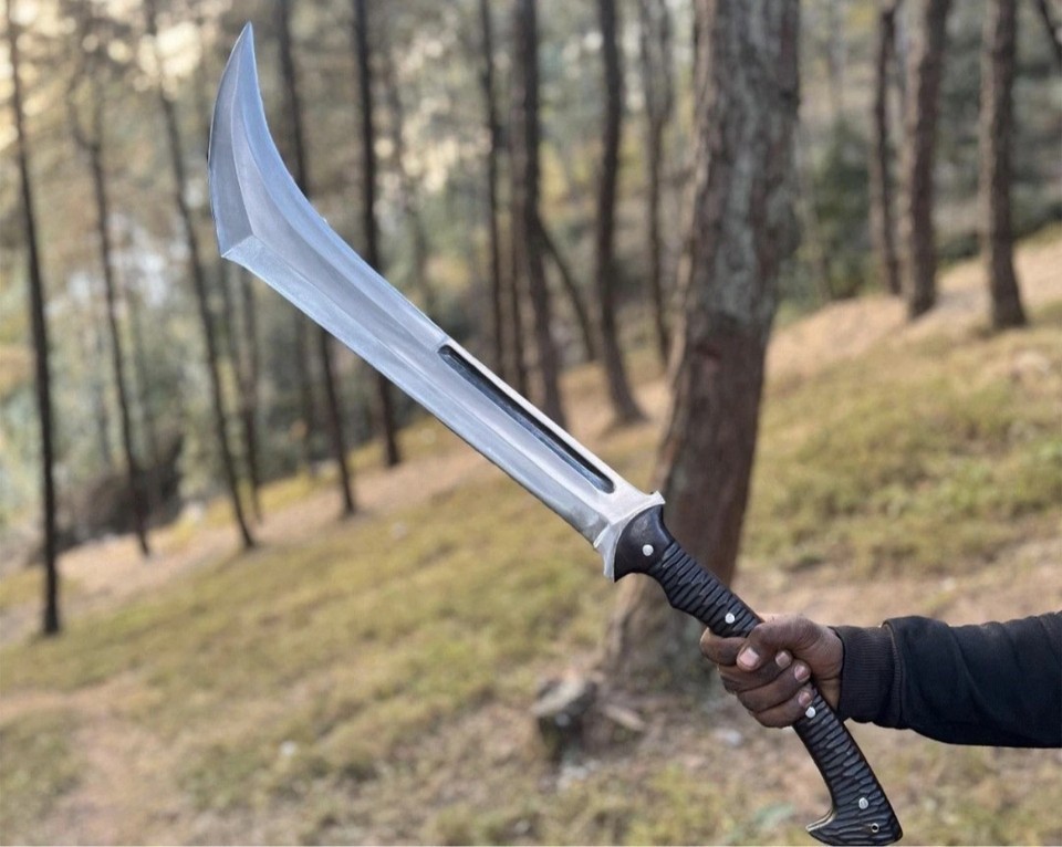 Survival Jungle Machete Sword Handmade Carbon Steel Blade |Hunting Sword Camping