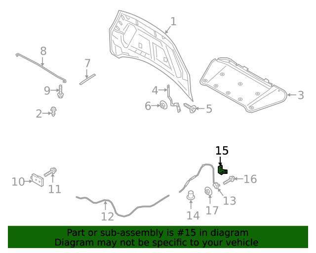 Genuine Ford Release Handle JX7Z16916BB
