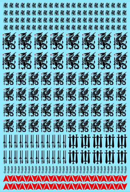 Griffon Mechs Custom Transfer Sheet A6