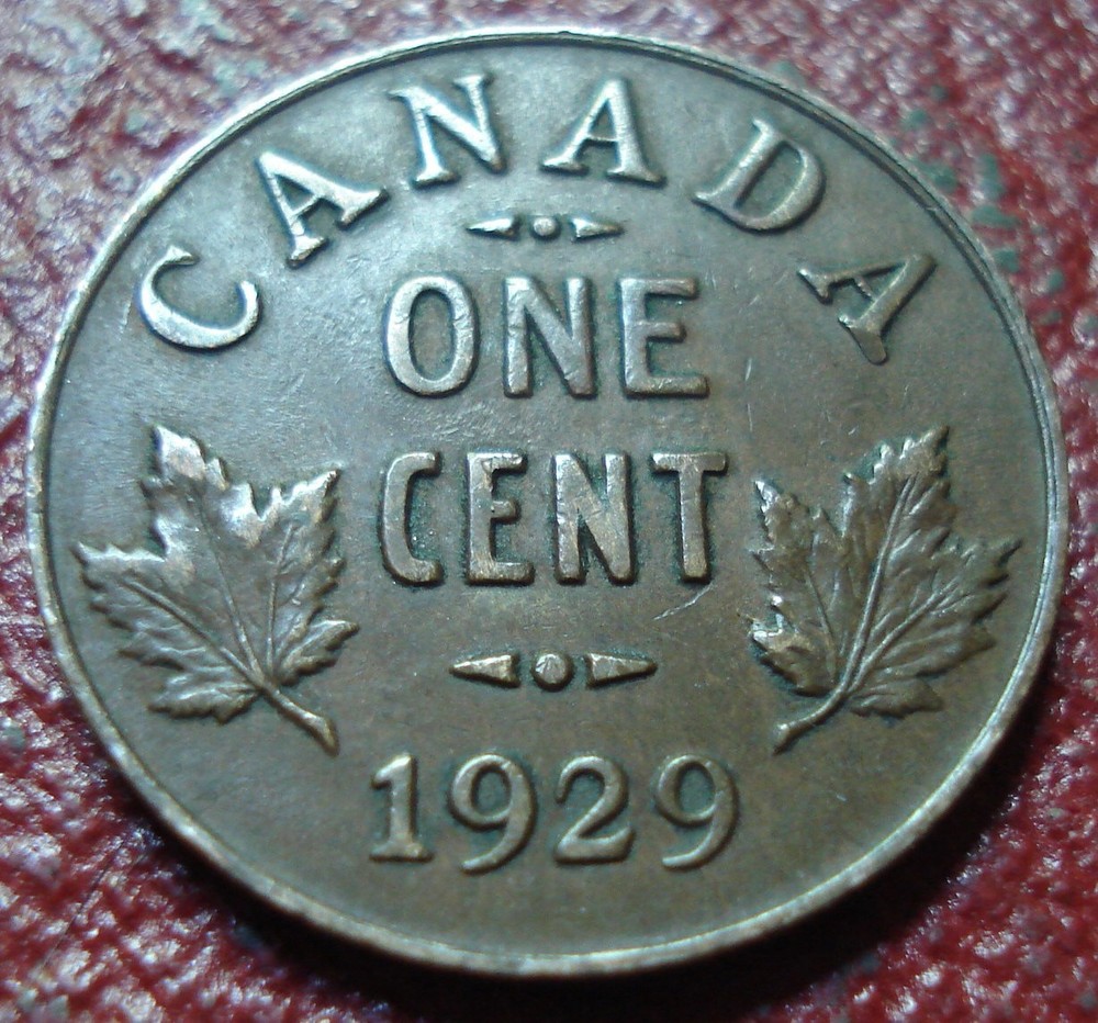1929 CANADA SMALL CENT IN VF-EF CONDITION