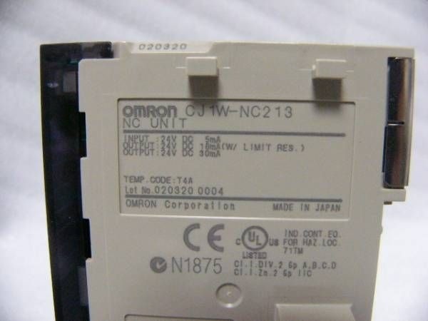 OMRON CJ1W-NC213 PLC Position Control Unit Motion Controller USED