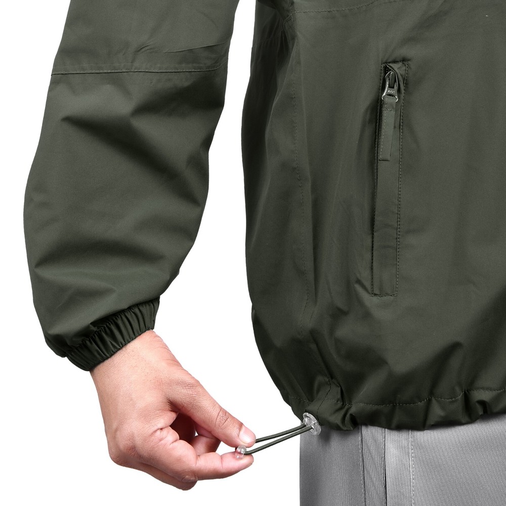 Rain Jacket Waterproof Hooded Light Weight Windbreaker