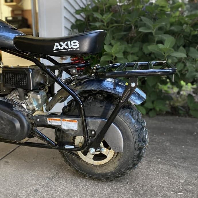 Mini Bike Rear Cargo Rack Assembly Kit for Coleman CT200U EX BT200X, Axis M200