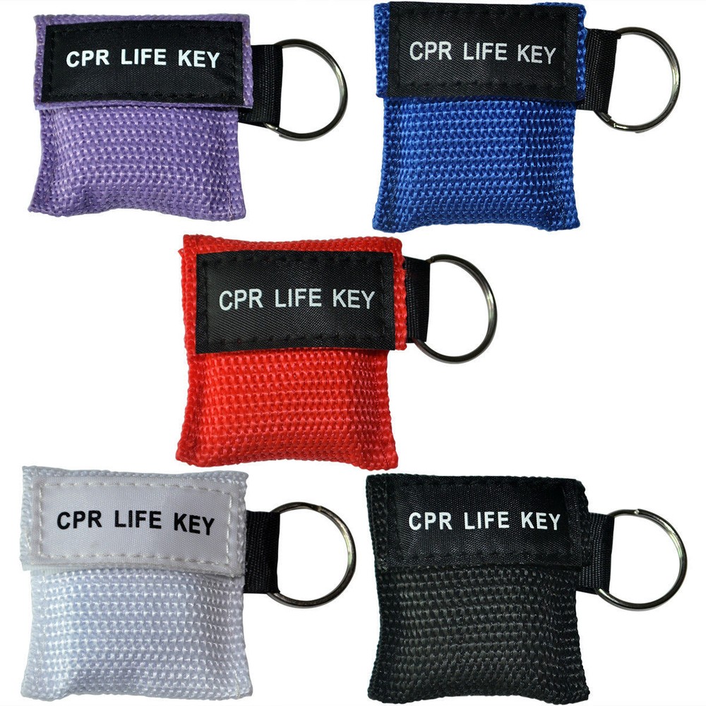 10 pcs CPR Keychain Face Shield CPR Face Mask For First Aid Training
