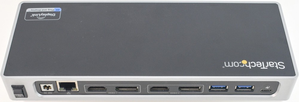 StarTech DK30A2DH Dual 4K Universal Docking Station USB Type C w/ AC Adapter