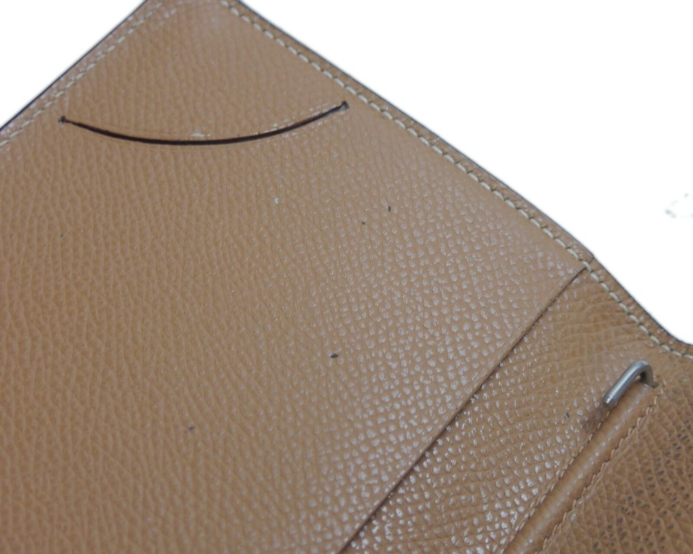 Authentic HERMES Notebook agenda Leather #8411