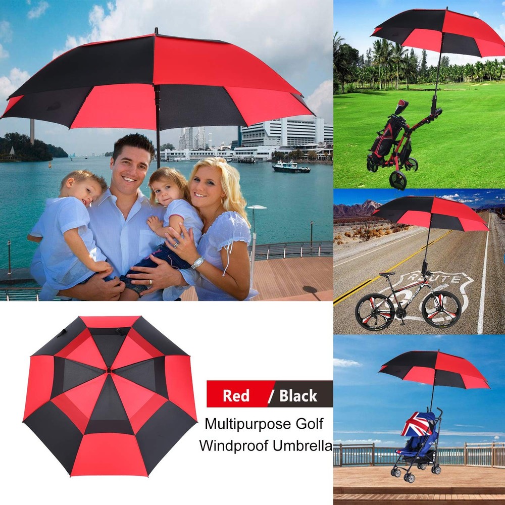 Extra Large Golf Umbrella 72 Inch Automatic Open Windproof Waterproof Canopy
