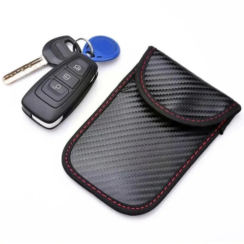 Faraday Pouch Car Key Signal Blocker RFID Keyless Entry Protector Case 2 Pack
