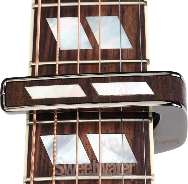 Thalia Gibson Officially Licensed Capo - Black Chrome with Split Parallelogram