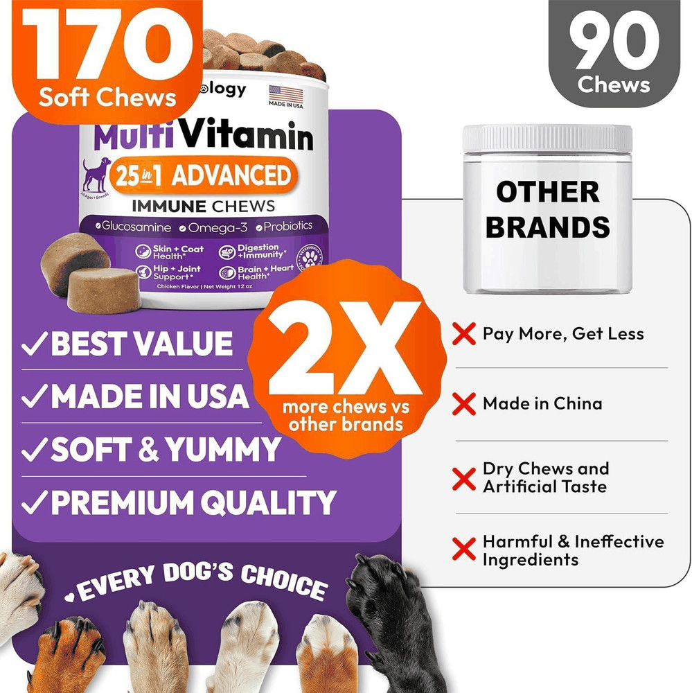 (2 Pack) Multivitamin Chews for Dogs