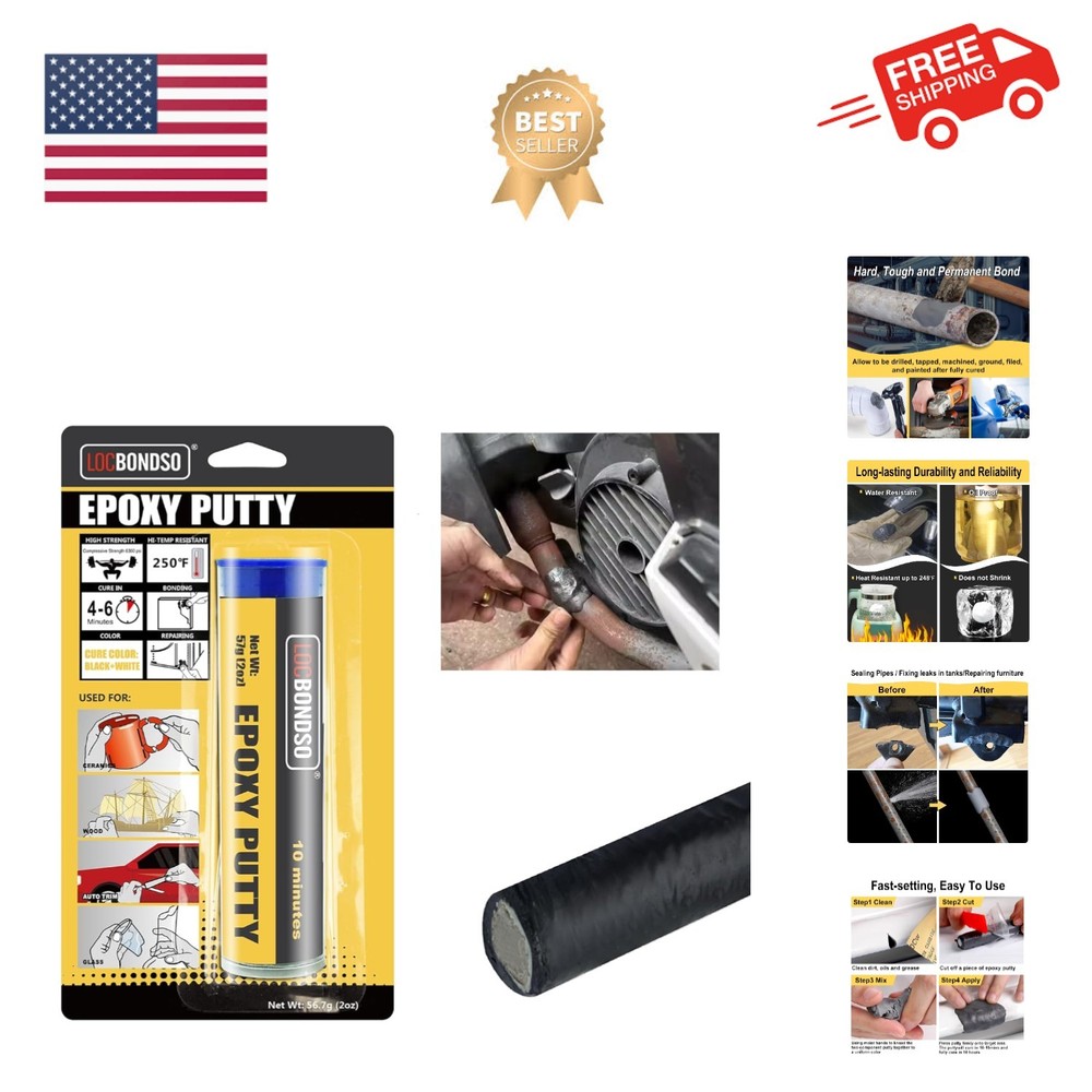 Epoxy Putty, Strong Bond Epoxy Putty Stick, Fast Setting | Waterproof & Heat ...